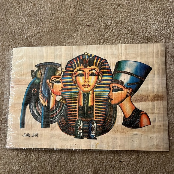 Egyptian papyrus painting - Picture 1 of 2
